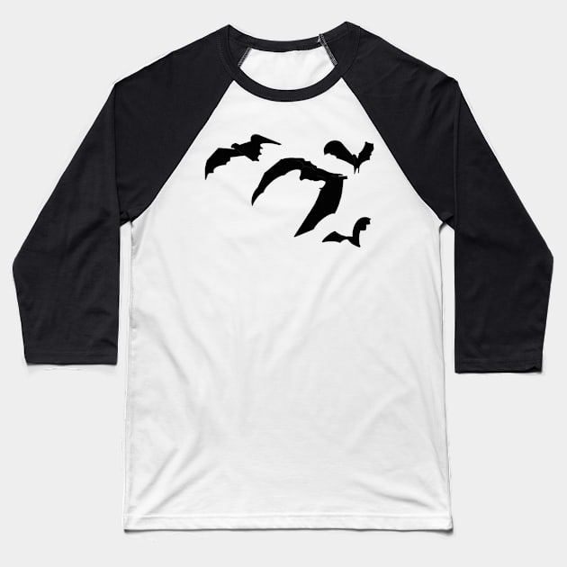 Bats Baseball T-Shirt by Gavlart